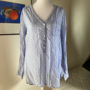Blue Old Navy Tunic Blouse